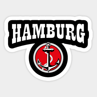 60 Hamburg Anker Seil Heimat Hafen Deutschland Sticker